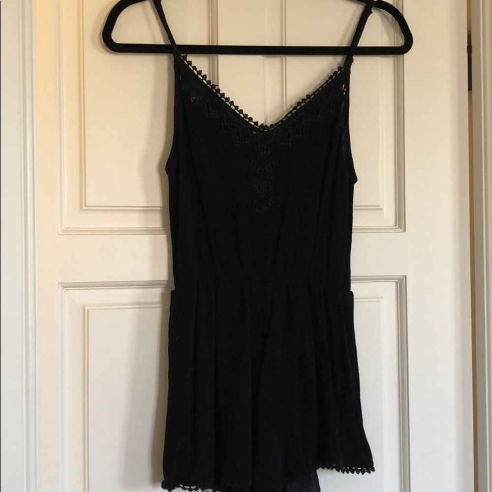 Lush Black Romper